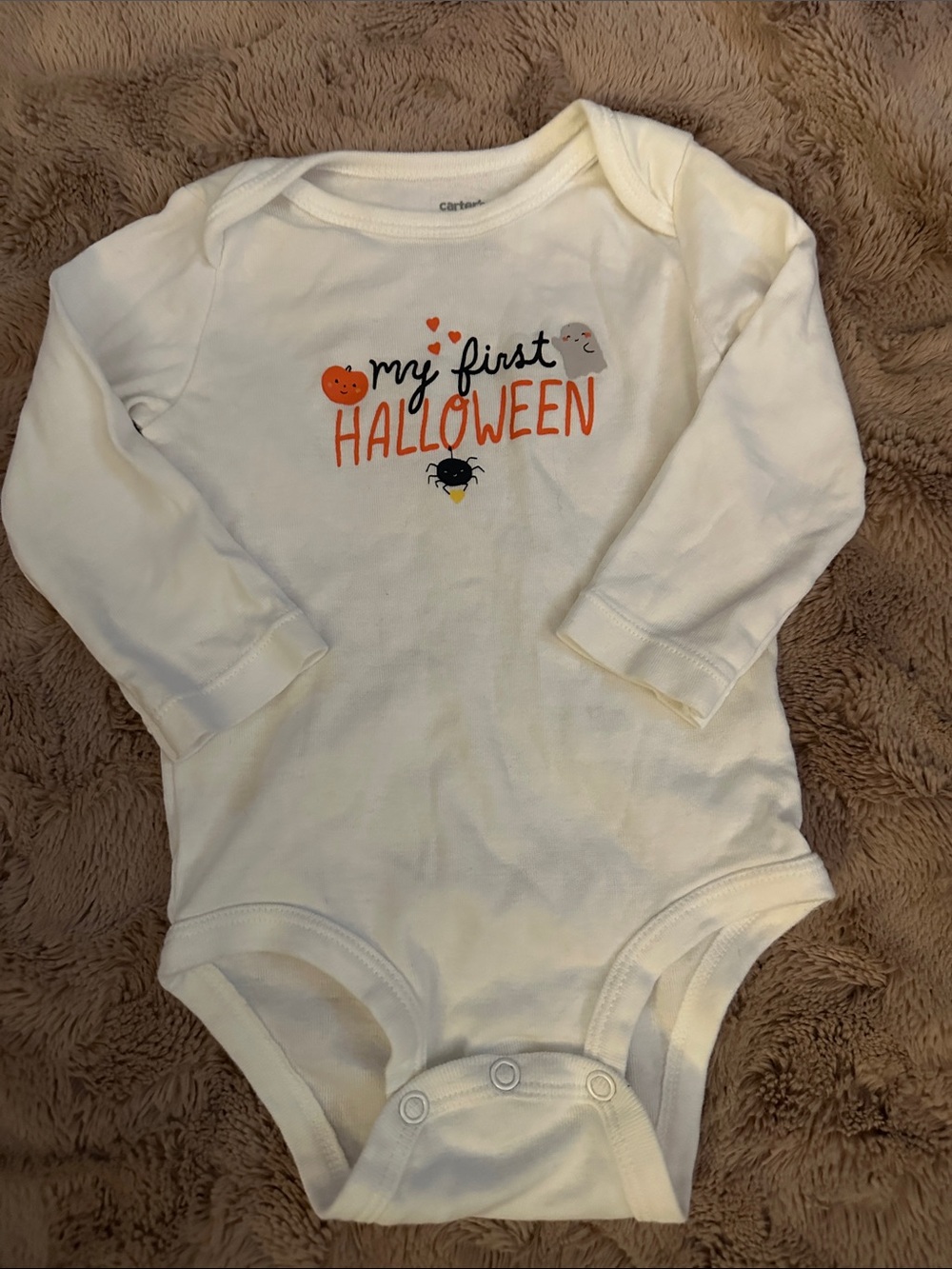 'My First Halloween' Long-Sleeve Baby Bodysuit, 12 months